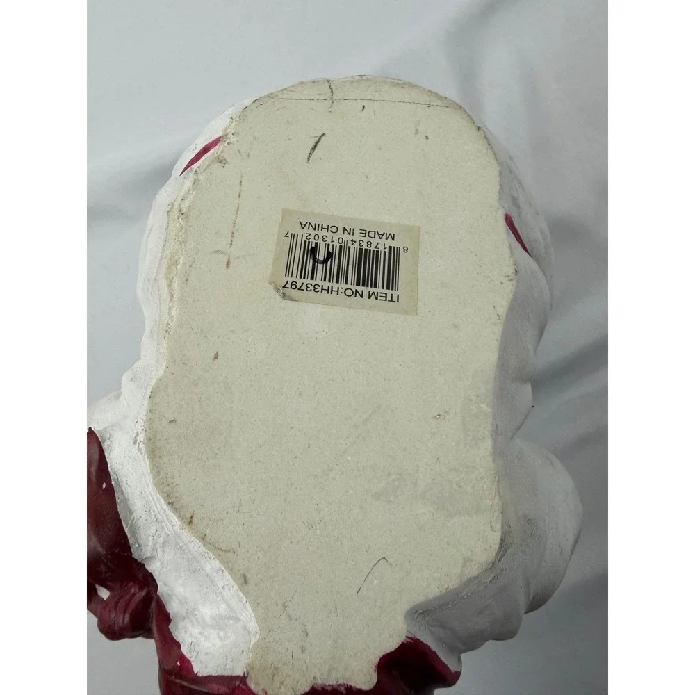 Unbranded‎ Chef Wine Bottle Holder Figurine White Red Resin Decor